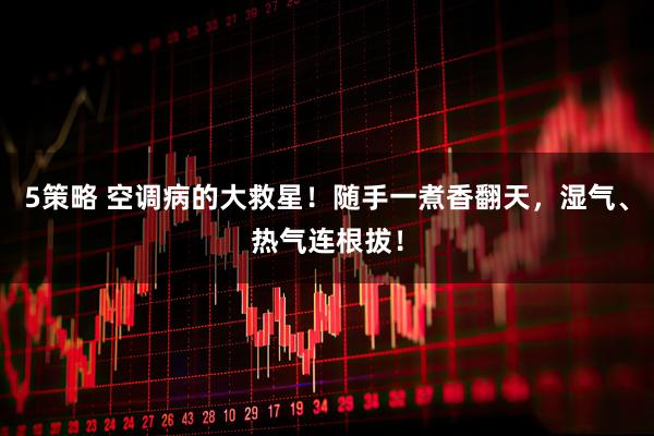 5策略 空调病的大救星！随手一煮香翻天，湿气、热气连根拔！